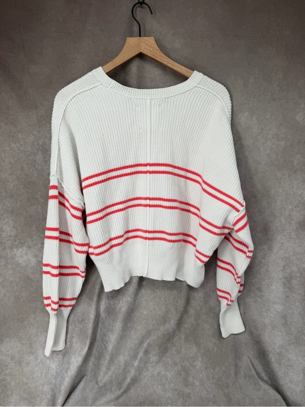 Aerie Beyond Cropped Sweater Stripped - Picture 3 of 3